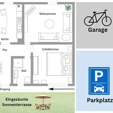 Wiesenzauber - Ruhige Lage Am Stadtrand Von Leer & Appartement